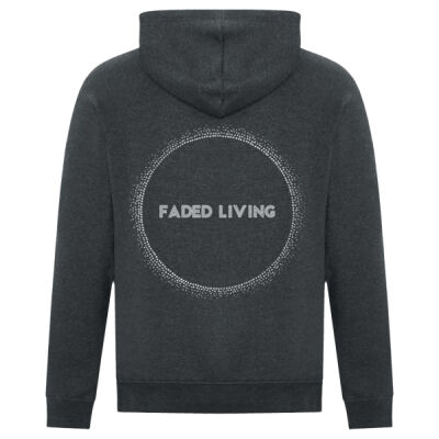 Faded Living Hooded Sweater - Large Logo On Back Thumbnail